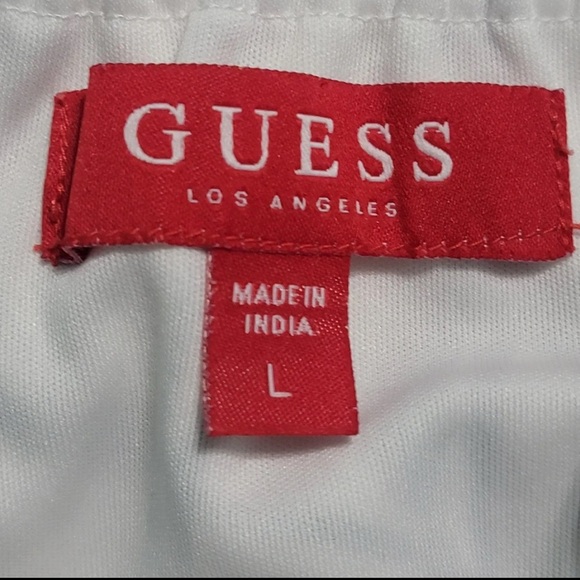 Guess White and Red Sleeveless Sundress with Spaghetti Straps - Picture 5 of 5